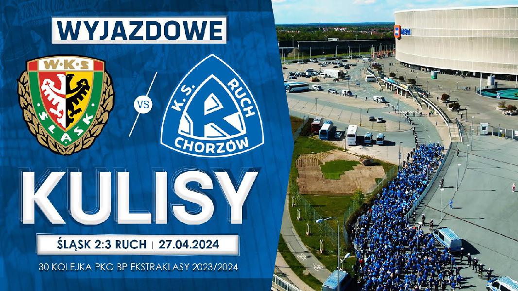 WYJAZDOWE KULISY: Śląsk Wrocław 2-3 Ruch Chorzów (27.04.2024)